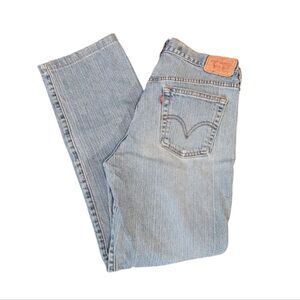 Levi's 505 nouveau low‎ rise straight Y2K light wash jeans women's size 10